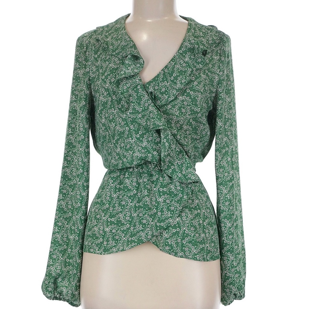 Max Studio Green Patterned Blouse - image 2